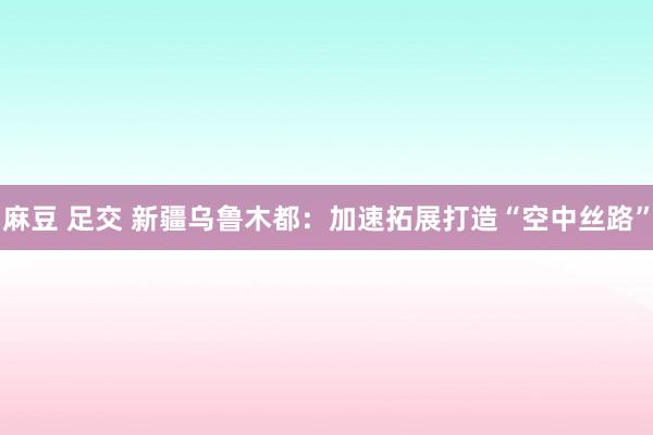 麻豆 足交 新疆乌鲁木都：加速拓展打造“空中丝路”