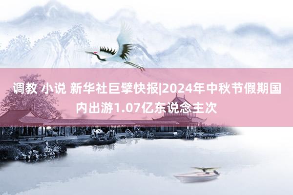 调教 小说 新华社巨擘快报|2024年中秋节假期国内出游1.07亿东说念主次