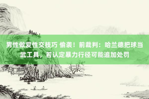 男性做爱性交技巧 偷袭！前裁判：哈兰德把球当武工具，若认定暴力行径可能追加处罚