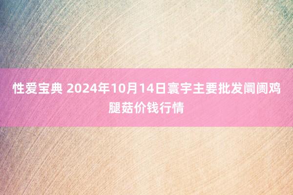 性爱宝典 2024年10月14日寰宇主要批发阛阓鸡腿菇价钱行情