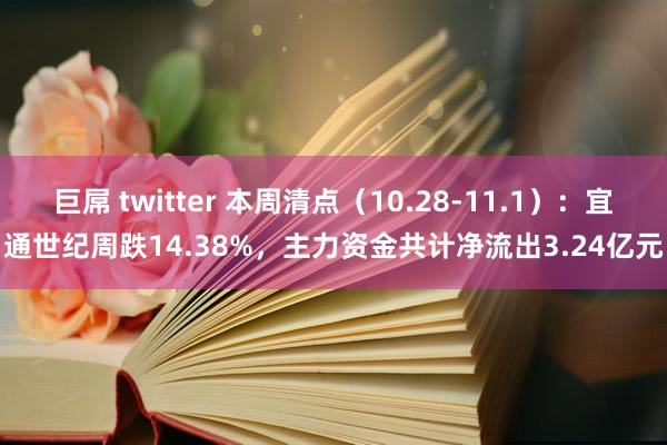 巨屌 twitter 本周清点（10.28-11.1）：宜通世纪周跌14.38%，主力资金共计净流出3.24亿元