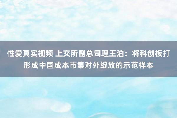 性爱真实视频 上交所副总司理王泊：将科创板打形成中国成本市集对外绽放的示范样本