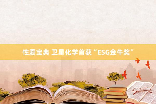 性爱宝典 卫星化学首获“ESG金牛奖”