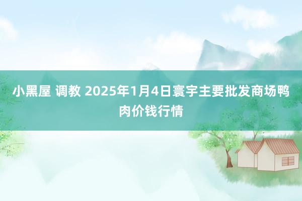 小黑屋 调教 2025年1月4日寰宇主要批发商场鸭肉价钱行情